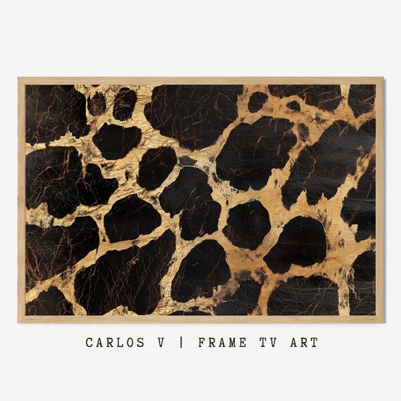 Timeless Black and Gold Leopard Spot Pattern Animal Wall Art