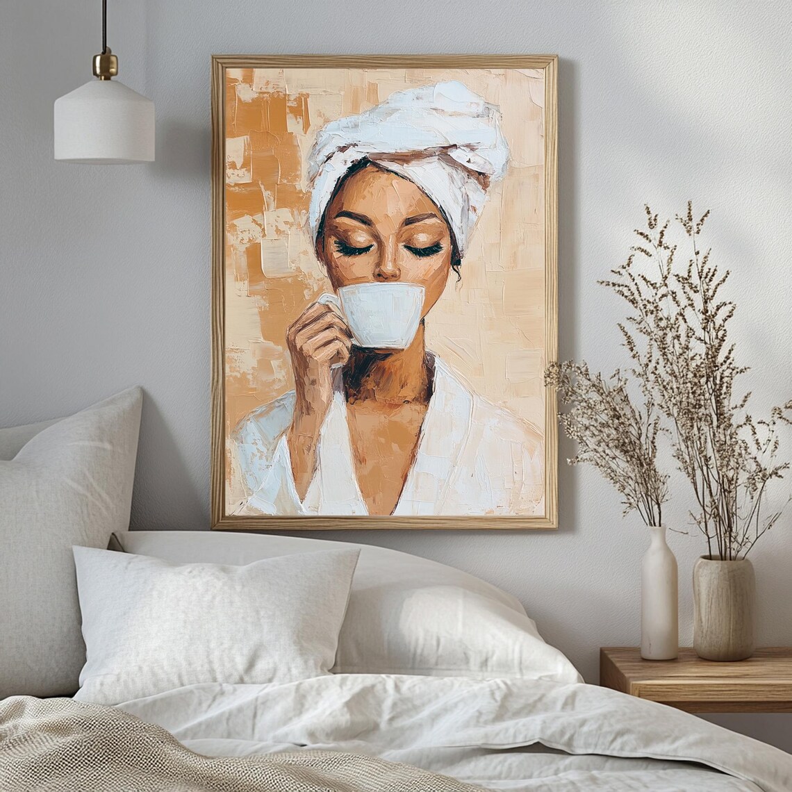 Coffee Time Art Print Vintage Style Print Room Wall Art Bedroom Wall Art Kitchen Decor Living Room Wall Print Gift