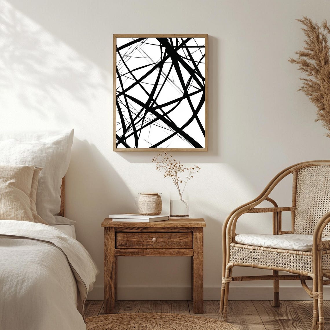 Modern Minimal Line Art Print Simple Drawing Art Modern Minimalist Poster Wall Decor Black Line Art Print Gift Idea - Image 3