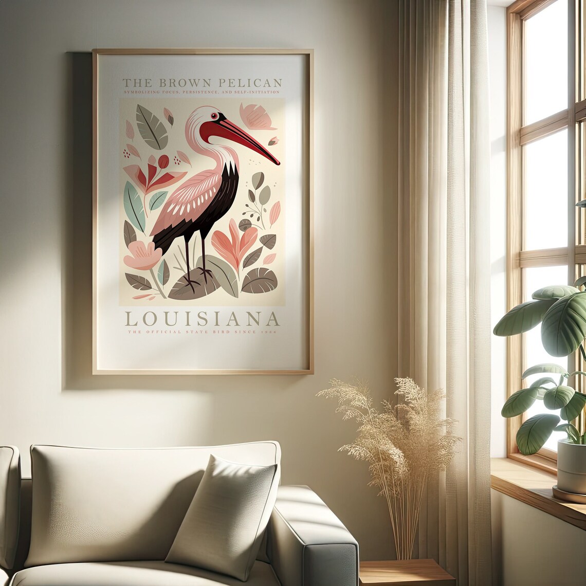 Louisiana State Bird Brown Pelican Art Print