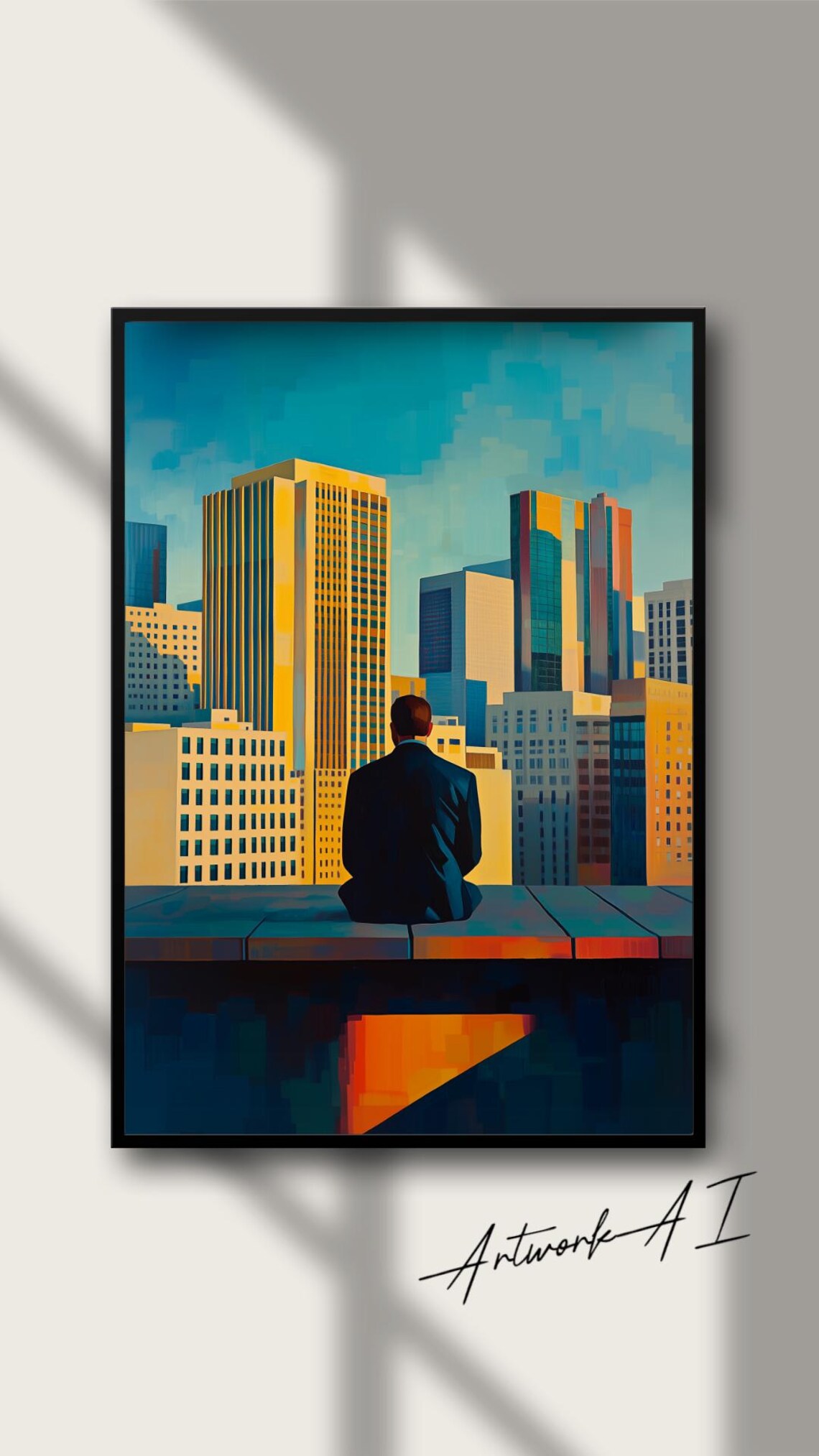 Golden Hour Cityscape, Urban Architecture Art Print - Image 3