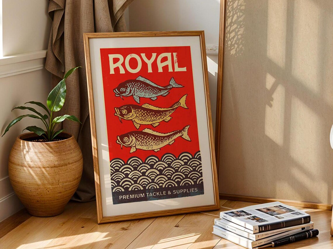 Royal Premium Tackle Supplies Vintage Fishing Fish Wall Art Poster - Image 4