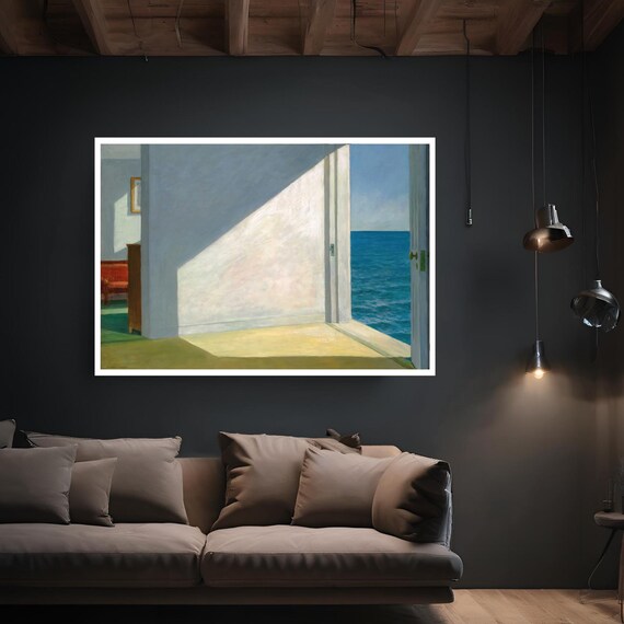 Edward Hopper Rooms by the Sea Sunlit Interior Ocean View Art Print