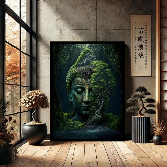 Colorful Buddha Buddhism Canvas Print Painting Wall Art Modern Abstract Home Decor