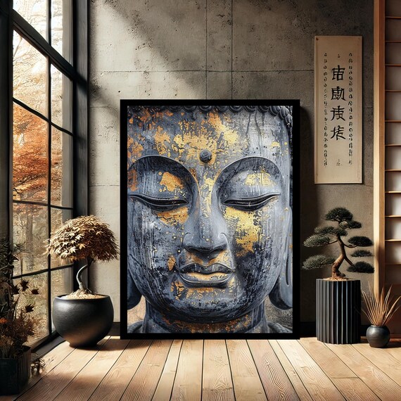 Colorful Buddha Buddhism Canvas Print Painting Wall Art Modern Abstract Home Decor