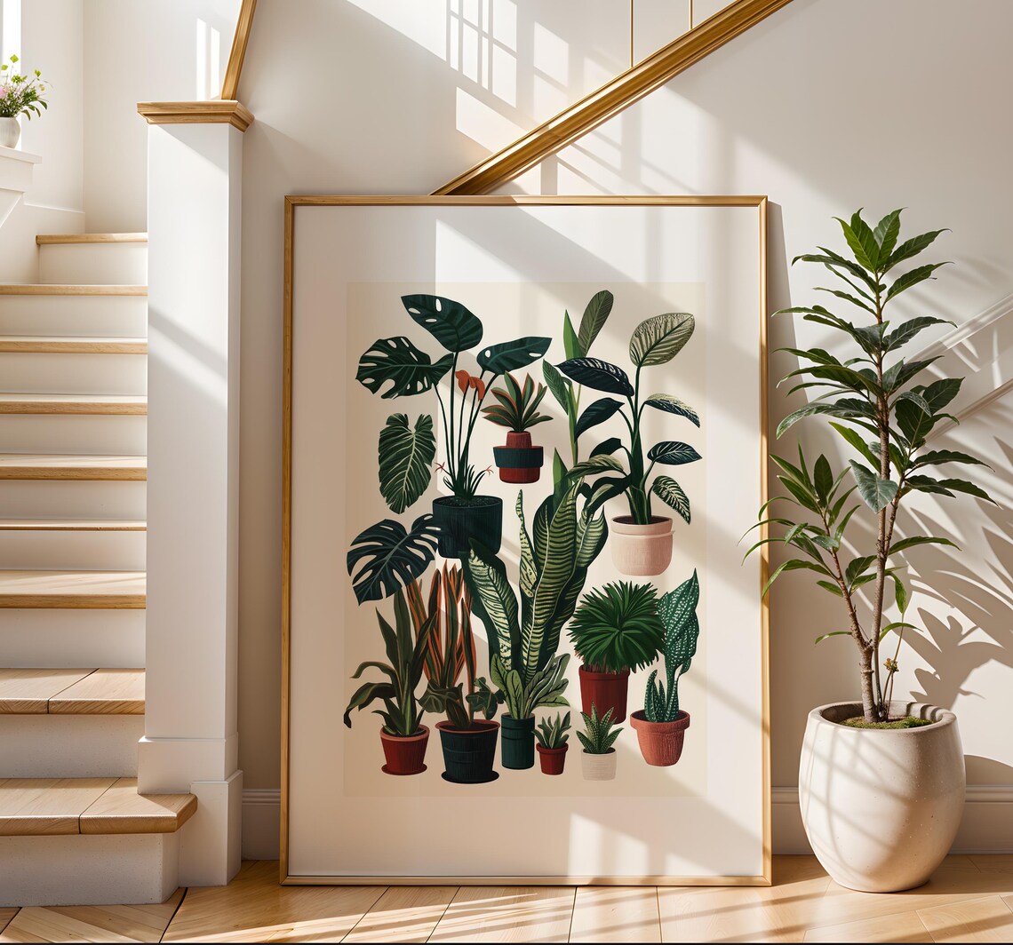 Botanical Print, Minimalist Plant Illustration