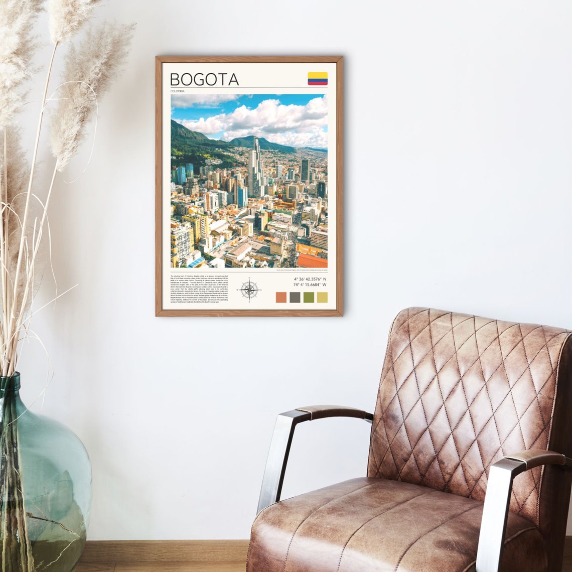 Bogota Print Bogota Wall Art Bogota Poster Bogota Skyline Travel Wall Art Bogota Colombia Bogota Print Bogota Gift - Image 4