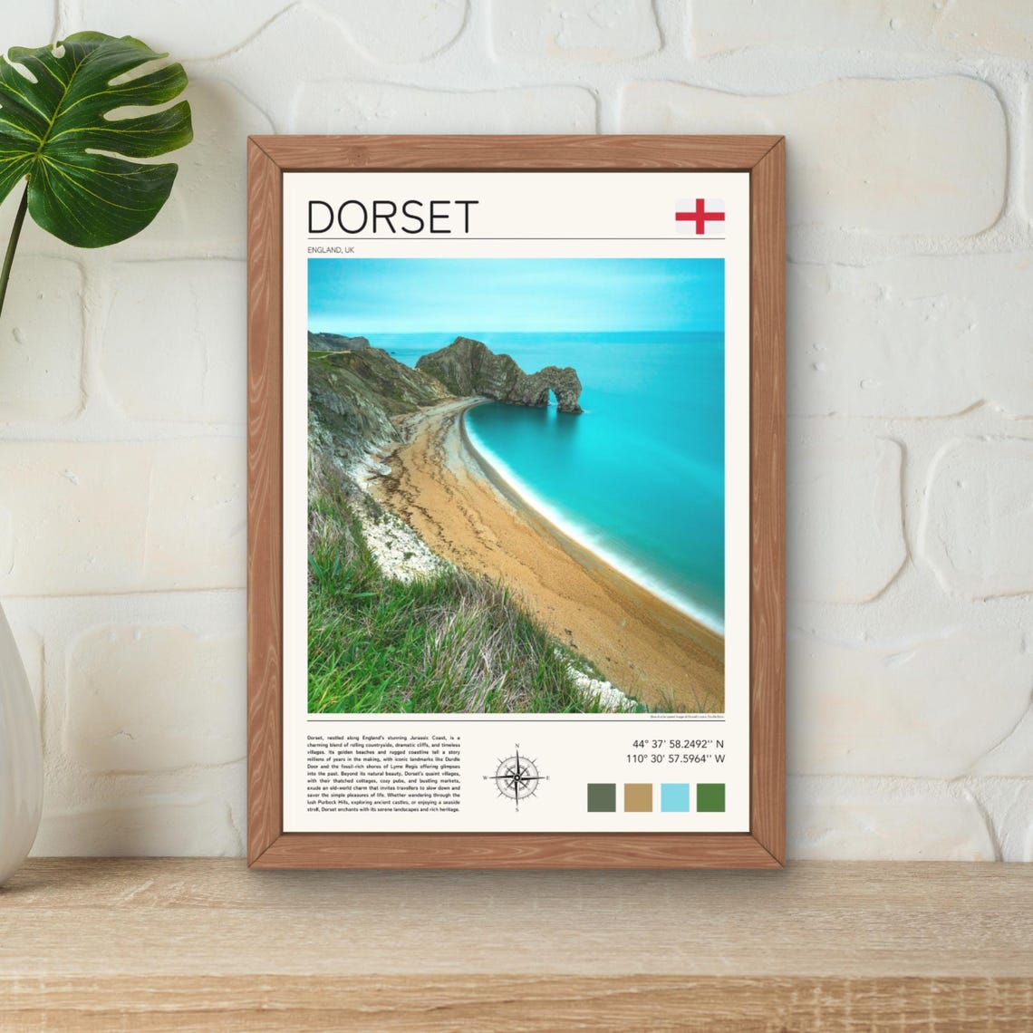 Dorset Durdle Door Jurassic Coast England Limestone Arch Beach Poster