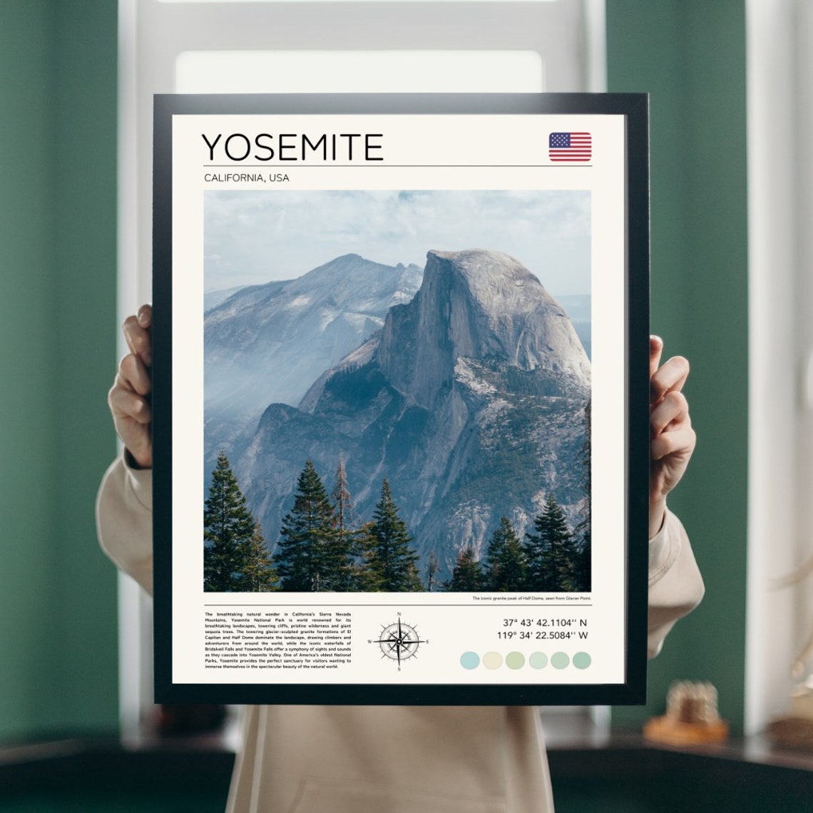 Yosemite Poster Travel Photography Yosemite Print Yosemite Wall Art Yosemite Art Print National Park Photography Yosemite Gift - Image 2