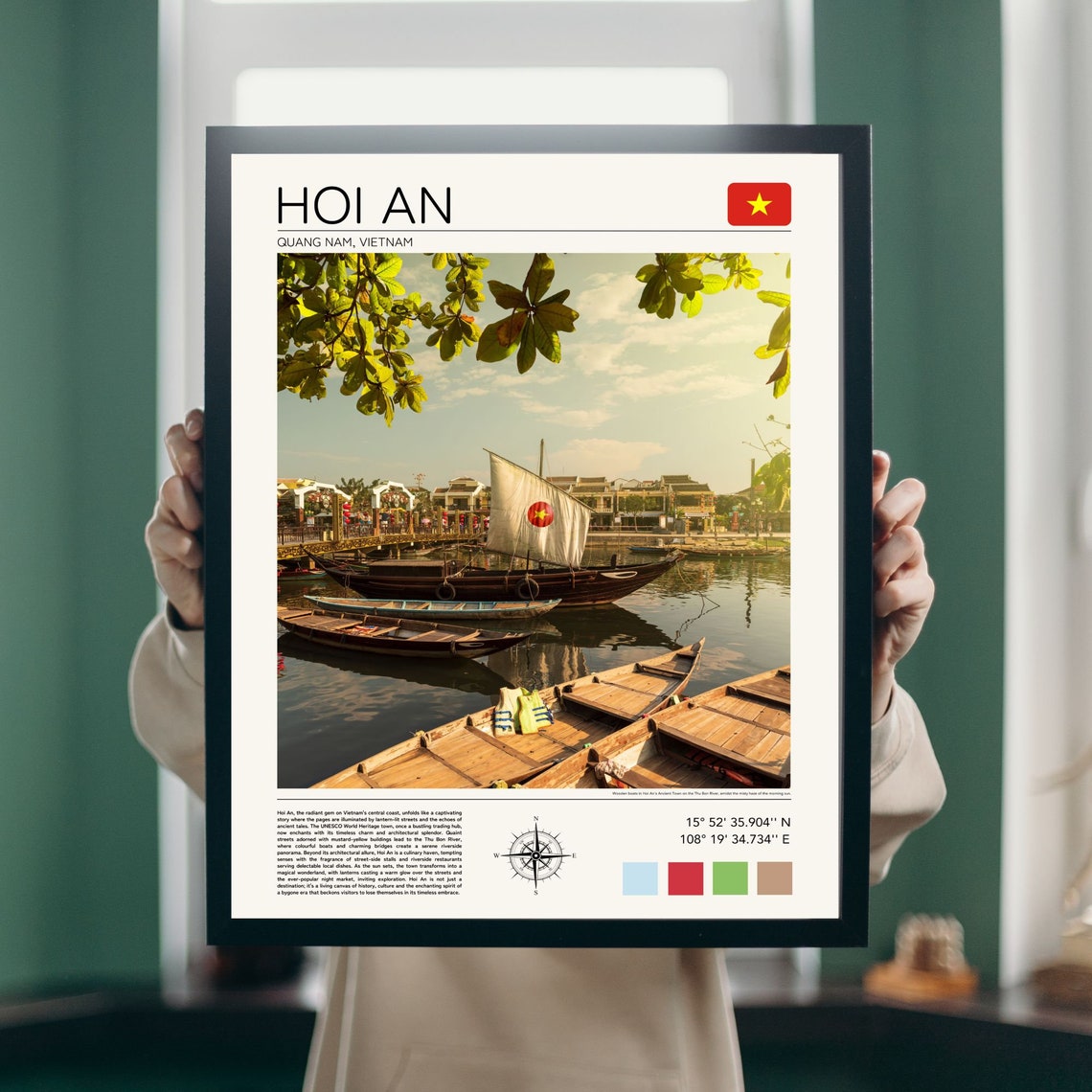Hoi An Print Hoi An Wall Art Vietnam Poster Hoi An Art Vietnam Travel Print South East Asia Travel Gift Hoi An Gift Idea - Image 5