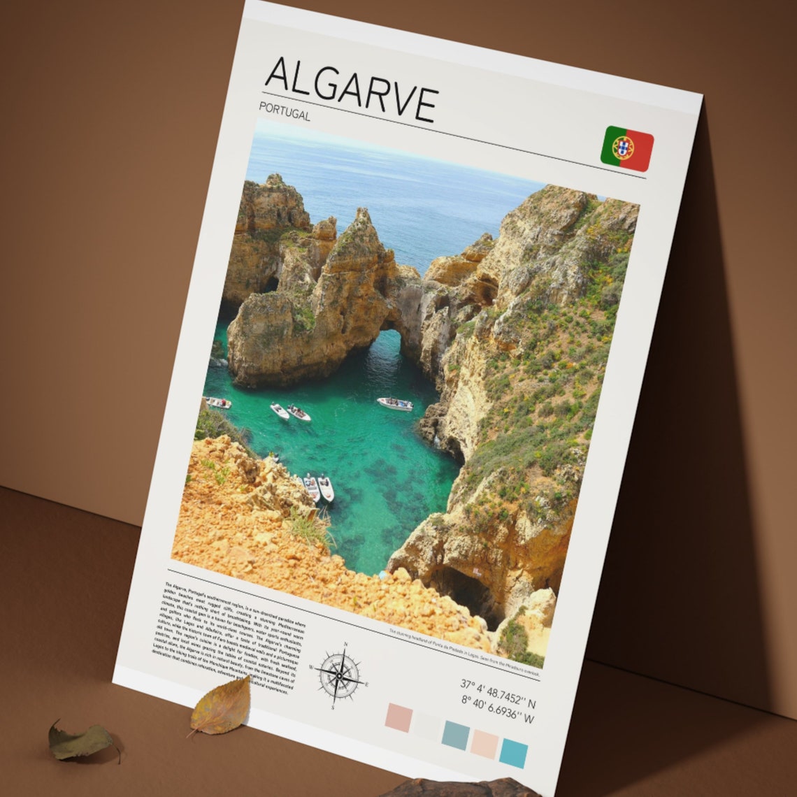 Algarve Print Algarve Wall Art Portugal Poster Travel Poster Algarve Gift Lagos Algarve Gift Idea Lagos Travel Print - Image 2
