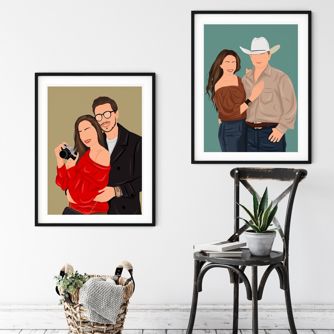 Custom Dad Portrait, Father's Day Gift - Image 2