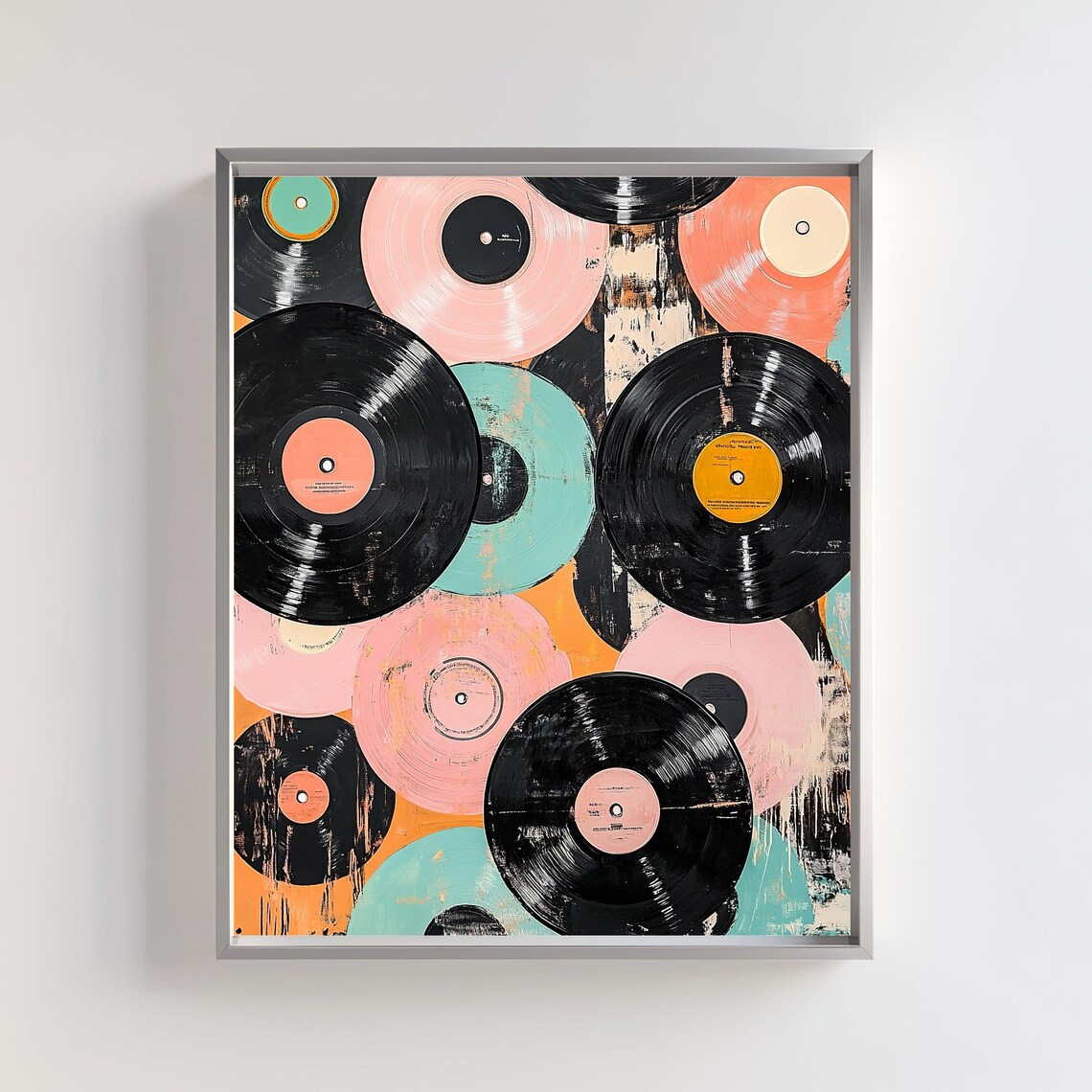 Retro Vinyl Record Art Print, Vintage Music Decor - Image 5