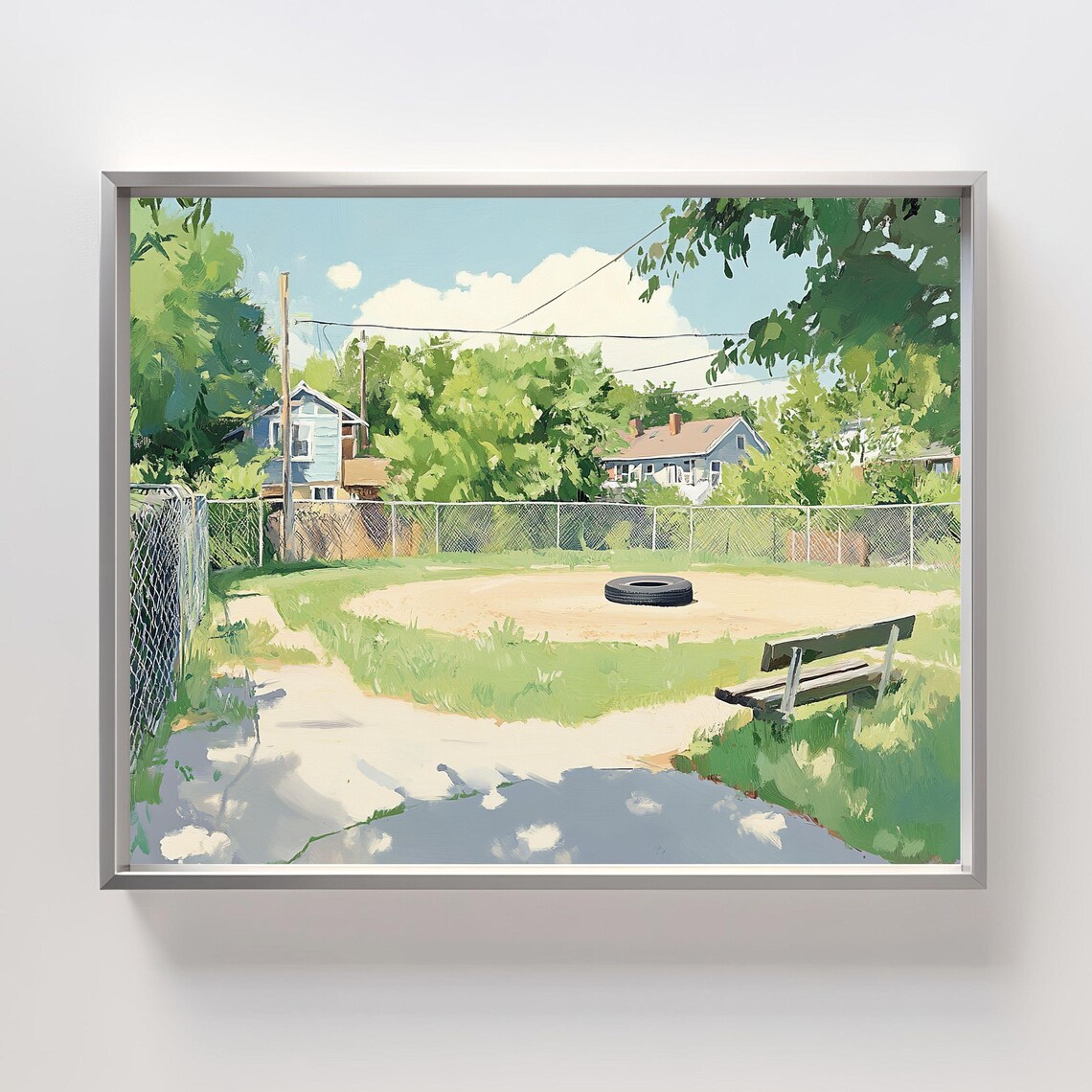 Baseball Field Art Print, Boys Room Decor - Image 5