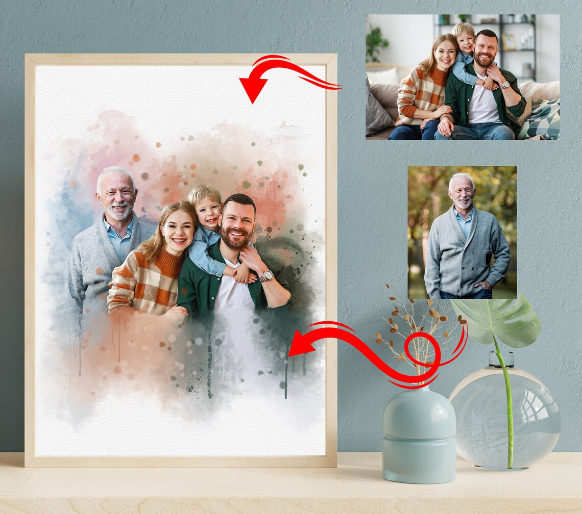 Personalized Memorial Photo Collage Wall Art Print - Image 4