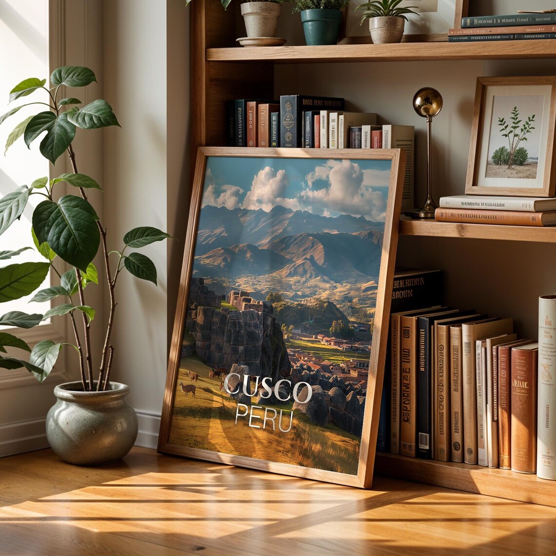 Cusco Peru Cityscape Art Print, Sacsayhuamán