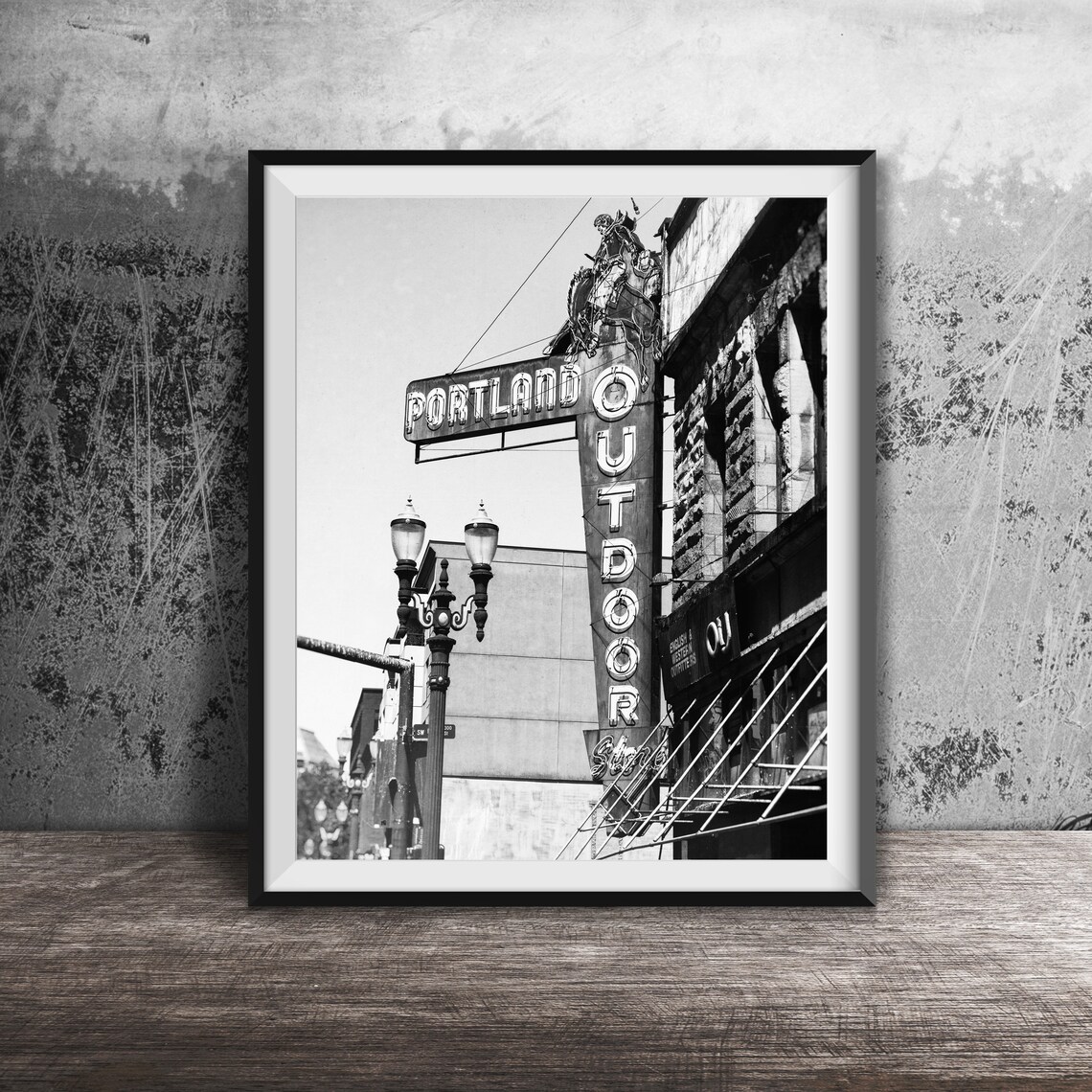 Portland Oregon Downtown Old Town Travel Poster - Image 2
