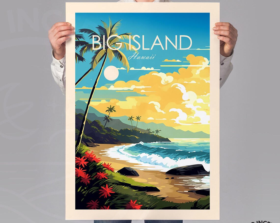 Big Island Hawaii Birthday Present Poster - Image 2