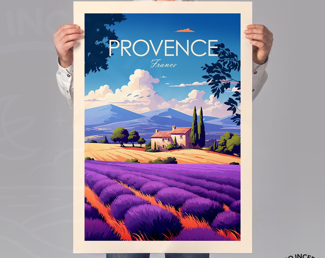 Provence Travel Poster, French Landscape Art Print - Image 2