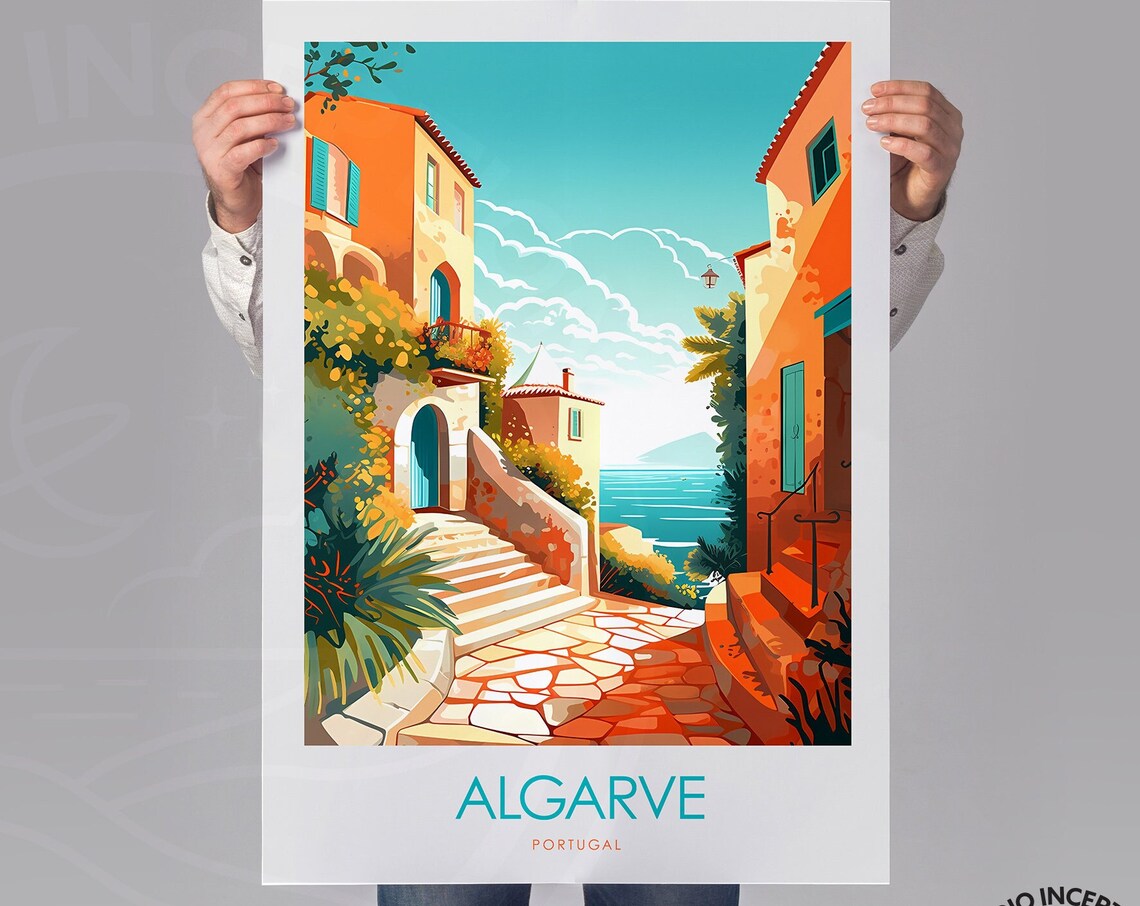 Algarve Portugal Travel Poster, Wall Art Print - Image 2