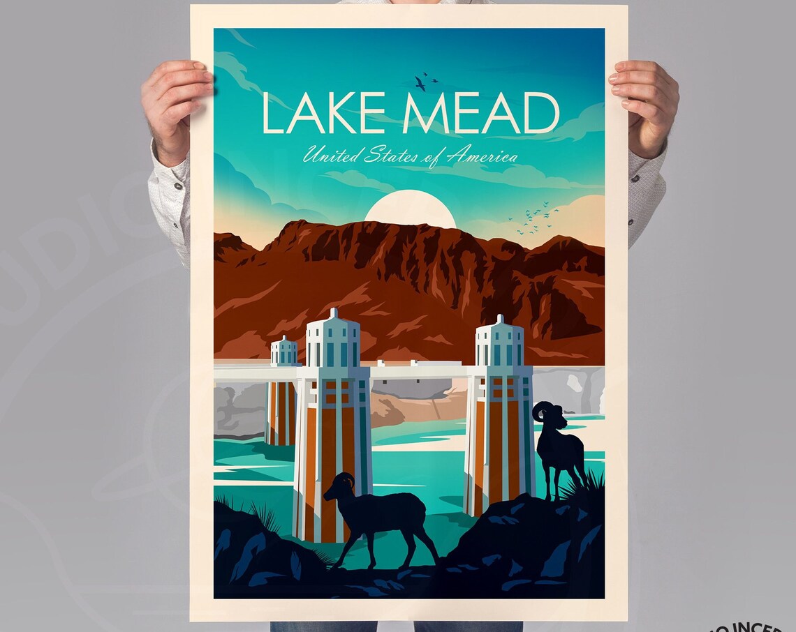 Lake Mead National Recreational Area Travel Poster - Image 2