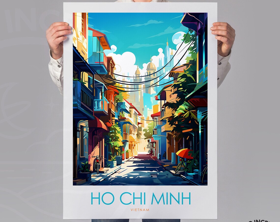 Ho Chi Minh Vietnam Travel Poster, Gallery Wall Art - Image 2