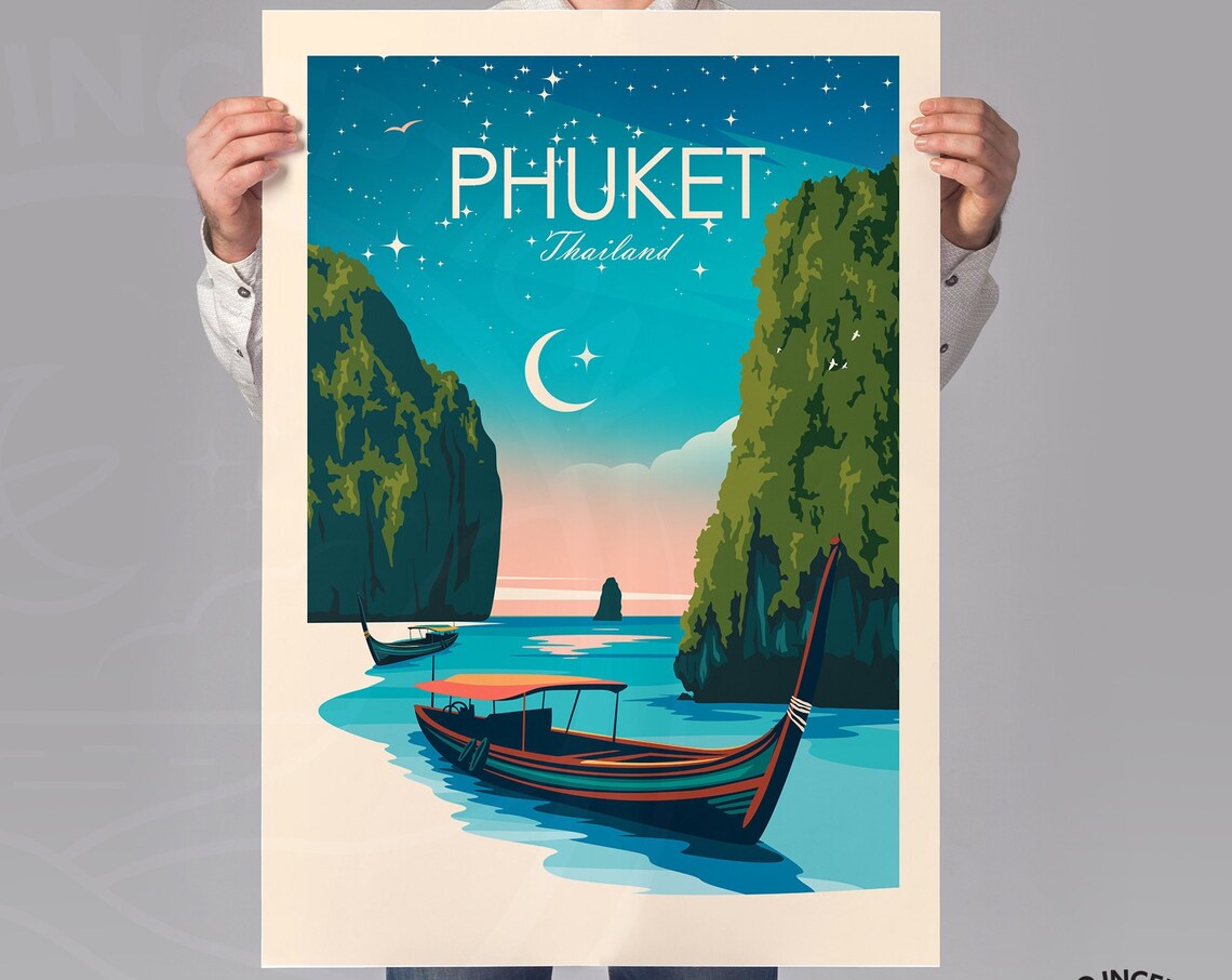 Phuket Travel Poster, Thailand Wall Decor - Image 2