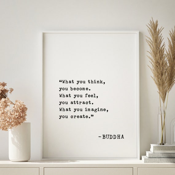 Buddha Wisdom Quote, Modern Minimalist Art Print