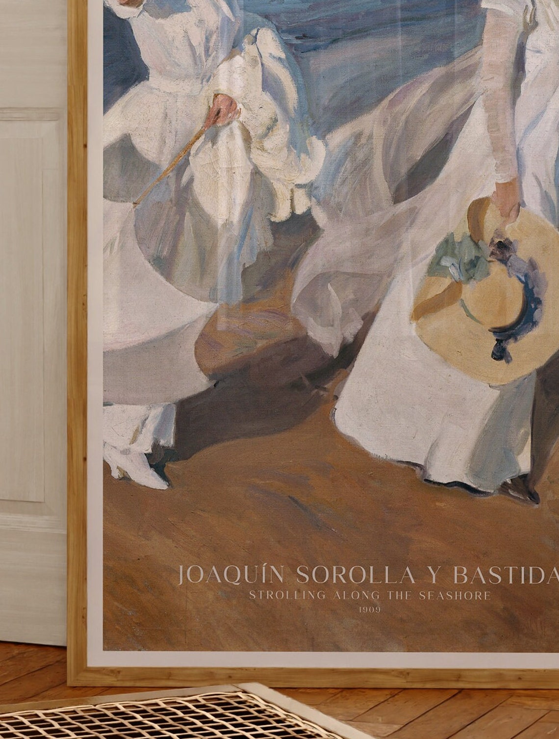 Joaquin Sorolla Strolling Along The Seashore 1909 Women Poster - Image 4