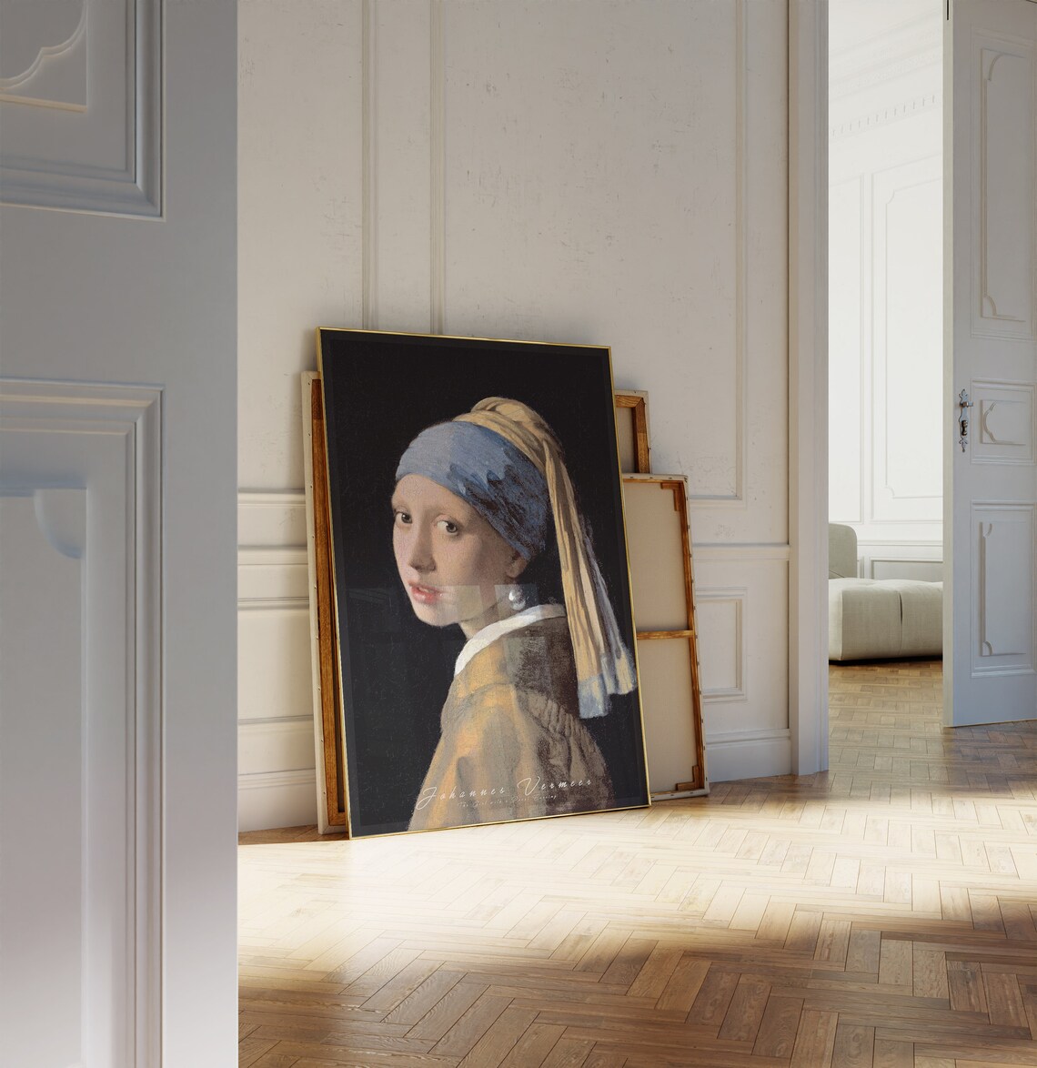 Johannes Vermeer Girl With A Pearl Earring Portrait Masterpiece Poster - Image 4