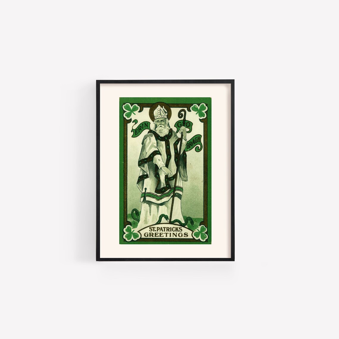 Erin Go Bragh Vintage Irish St Patricks Day Art Print - Image 3