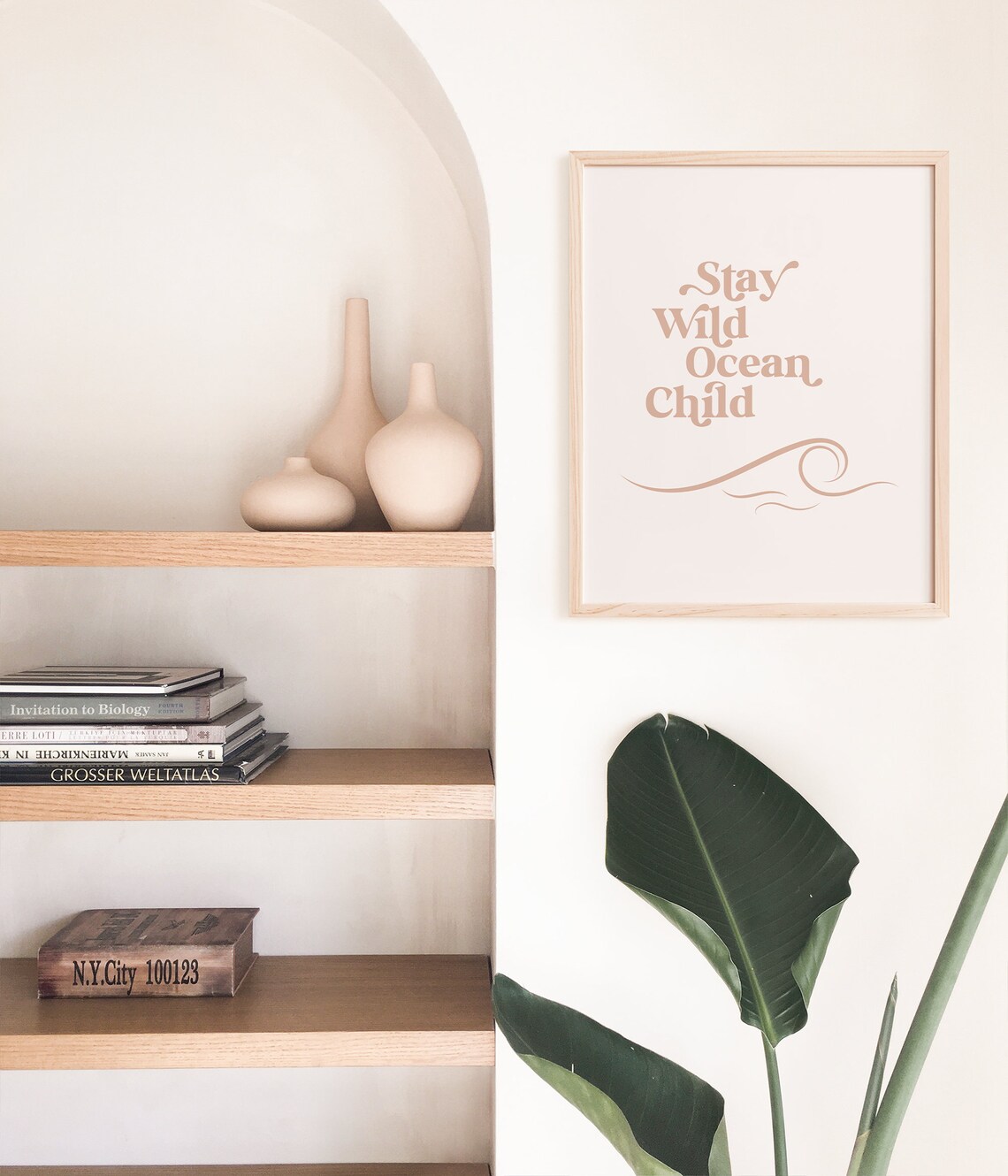 Stay Wild Ocean Child Art Print, Coastal Beach House Decor - Image 4