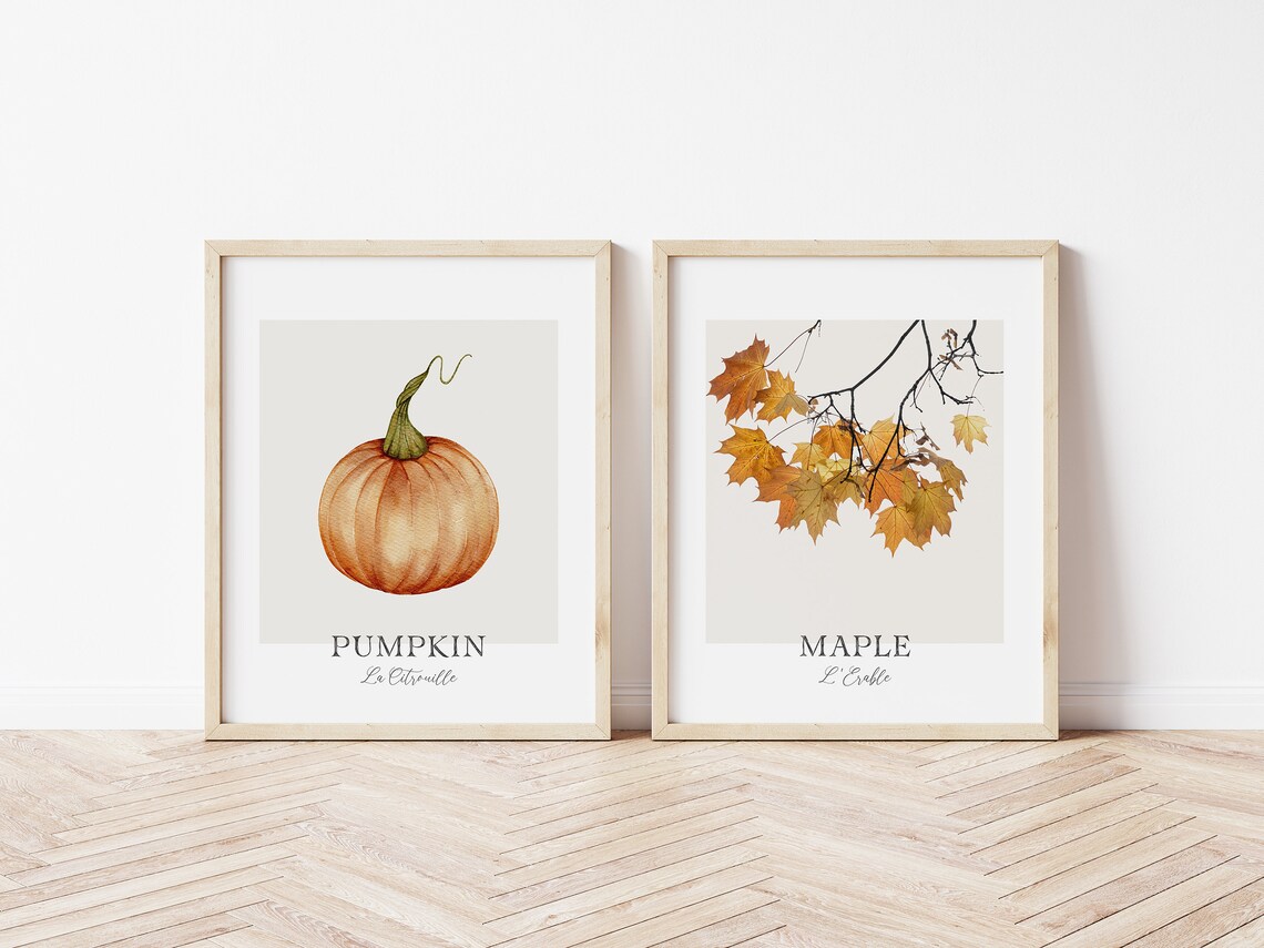 Watercolor Pumpkin Print, Fall Decor Art Print - Image 4