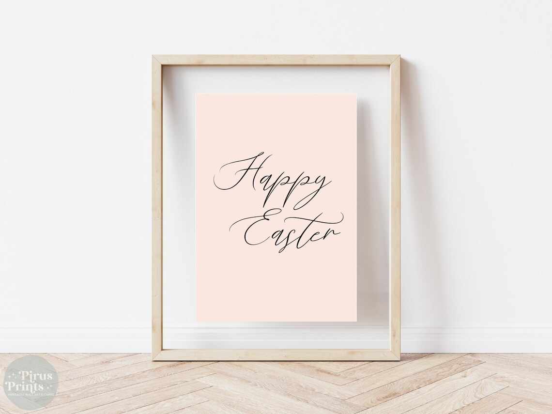 Easter Sign, Happy Easter Decorations Art Print - Image 3