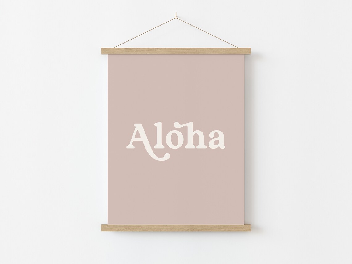 Pink Aloha Boho Hawaii Art Print, Nursery Decor - Image 5