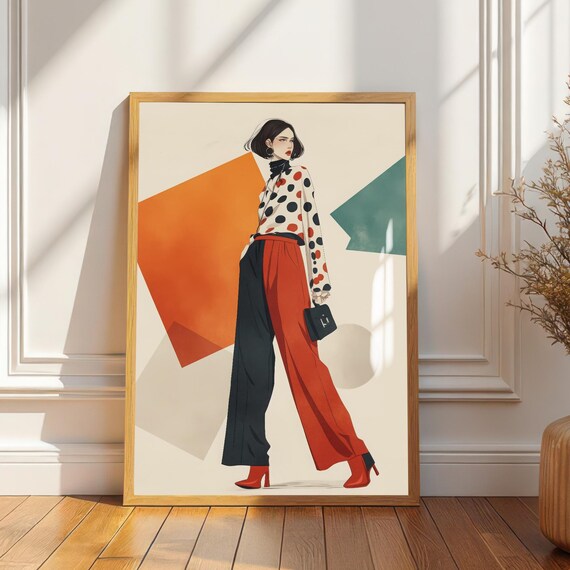 Abstract Stylish Contemporary Travel Poster