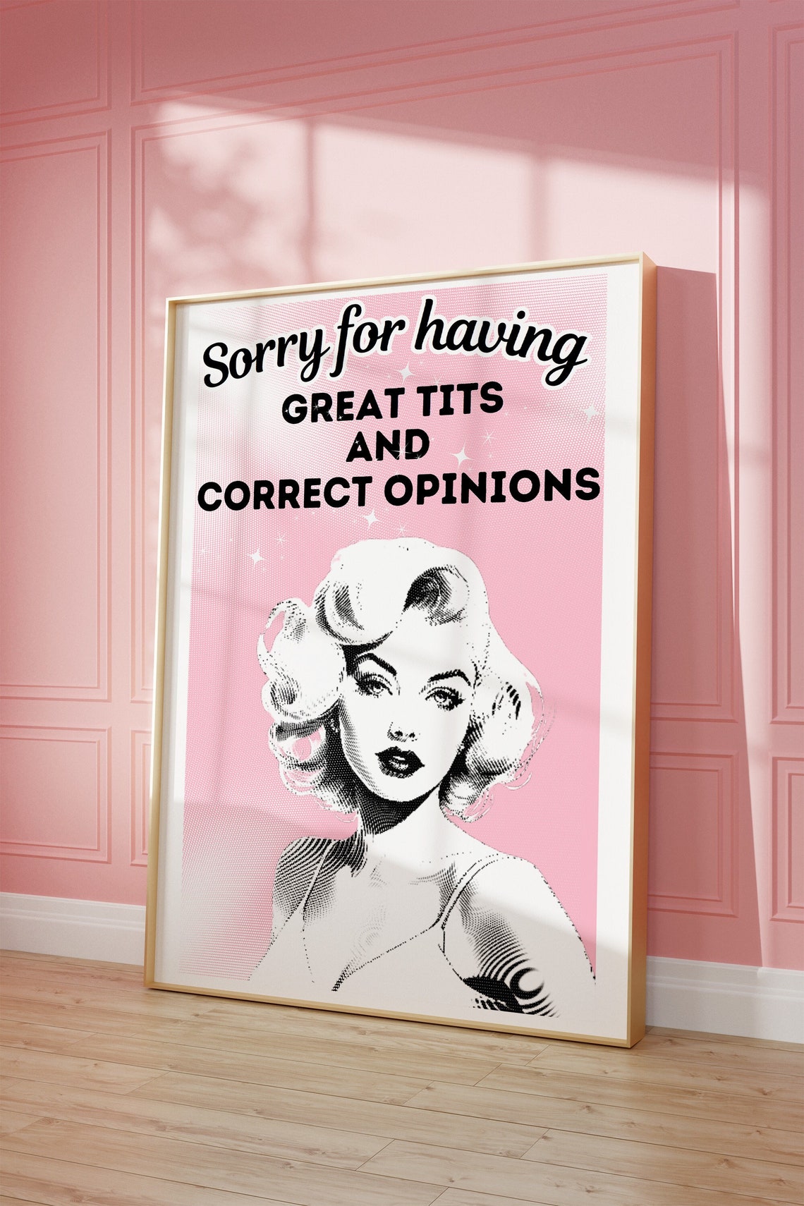 Marilyn Monroe Sorry For Having Great Tits And Correct Opinions Poster