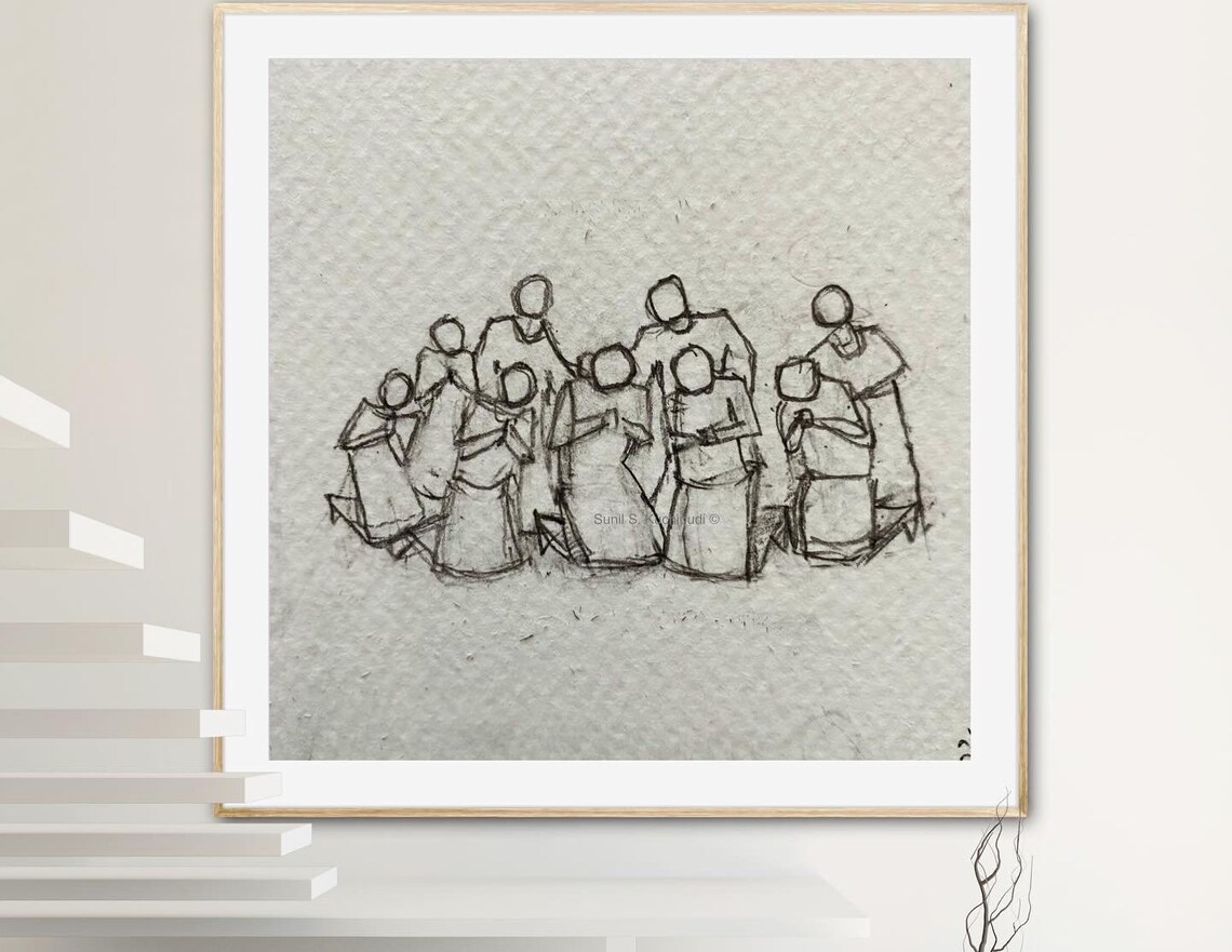 Worship And Prayer Abstract Christian Bible Art - Image 5