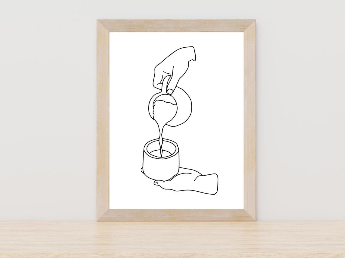 Coffee Line Art