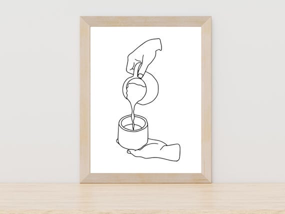 Coffee Line Art