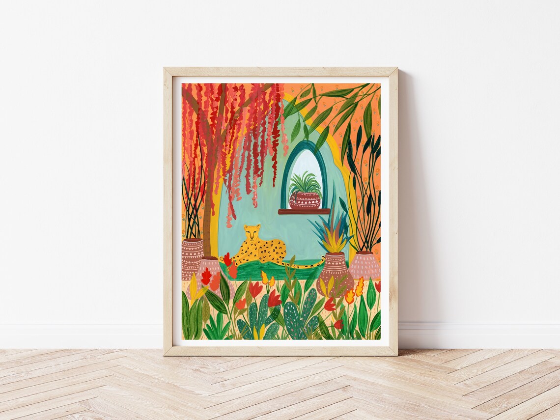 Cheetah Print Nursery Art, Kids Playroom Poster - Image 2