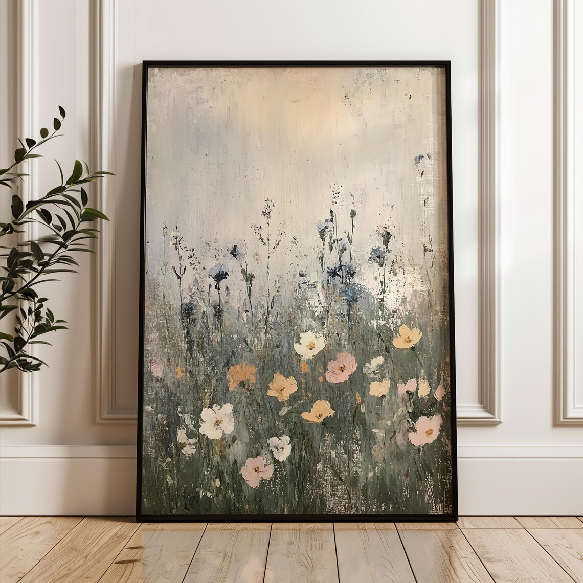 Abstract Floral Botanical Modern Flower Art Print