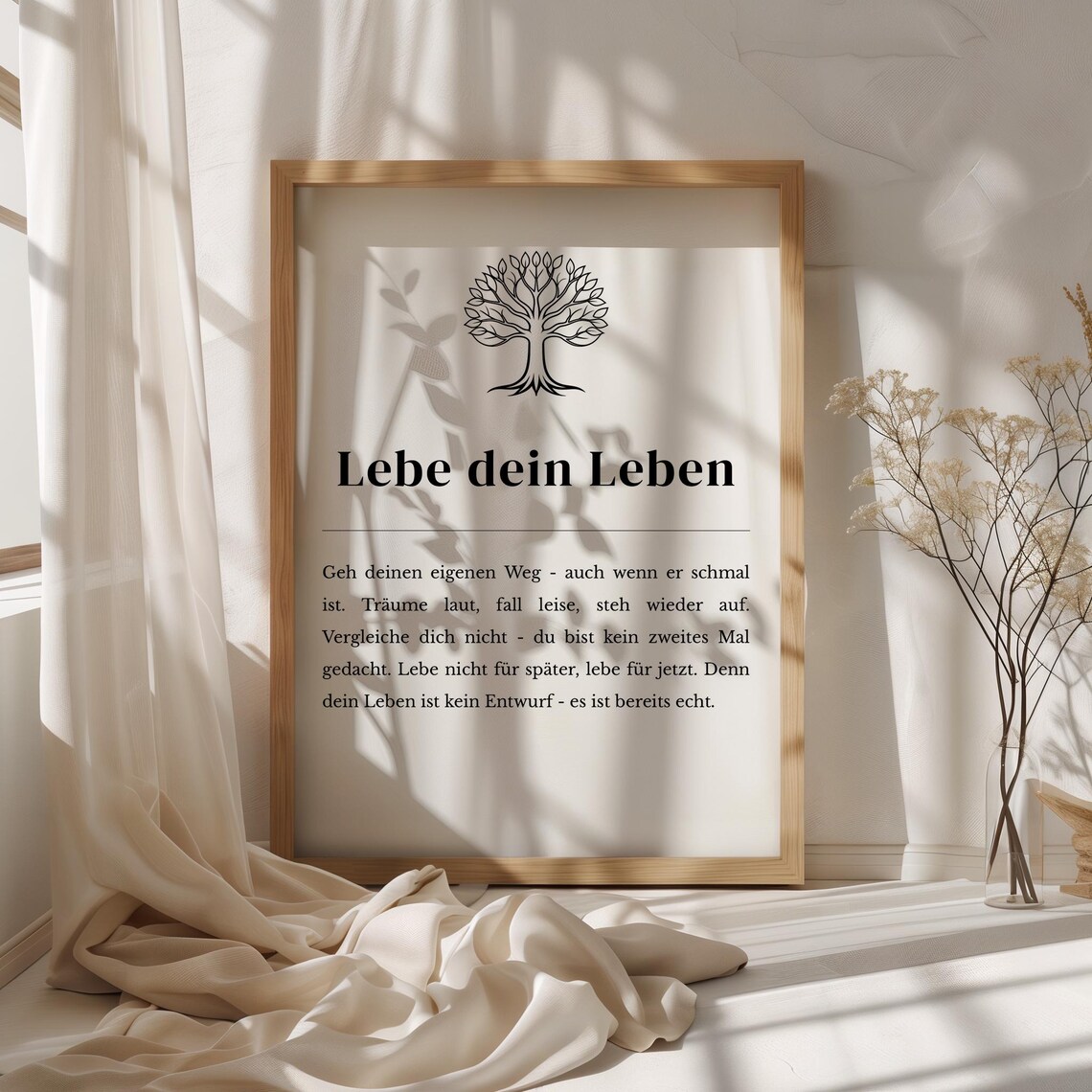 Live Your Life Definition Poster, Wall Art