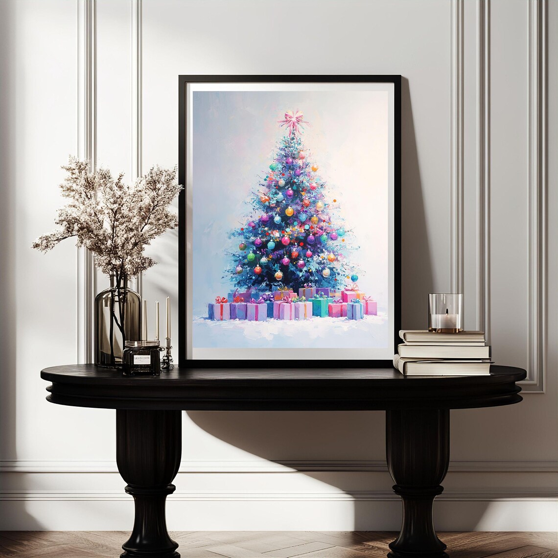 Colorful Christmas Tree, Festive Holiday Decor - Image 3