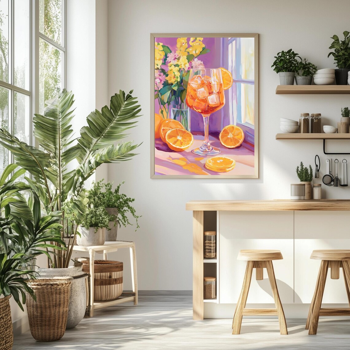 Aperol Spritz Vintage Cocktail Art, Retro Poster - Image 2