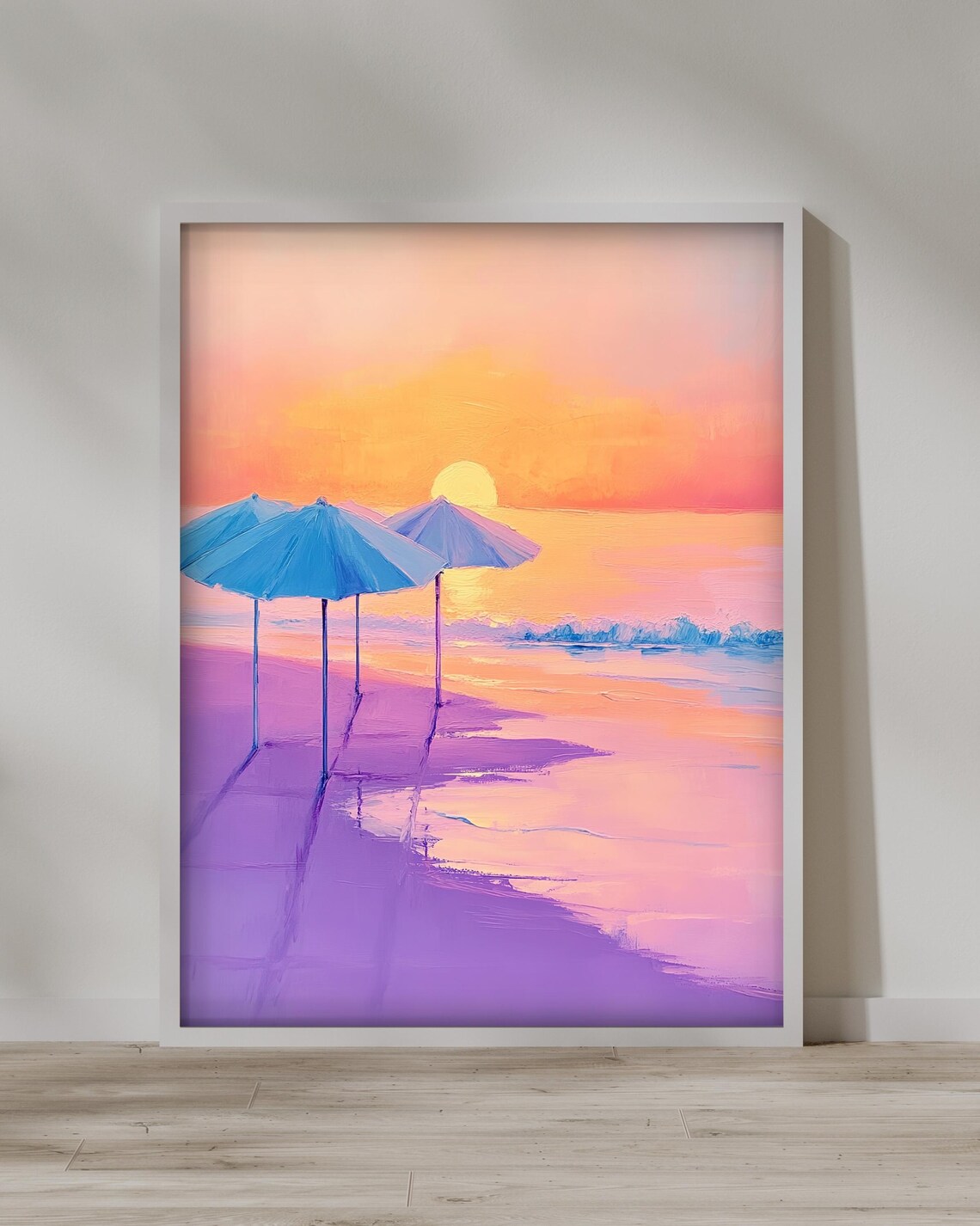 Beach Sunset Art Print, Coastal Ocean Landscape - Image 4