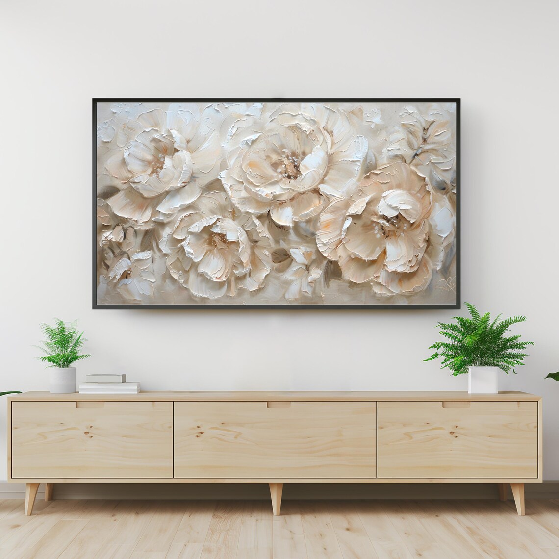 Spring Abstract Floral Art Print, Botanical Decor