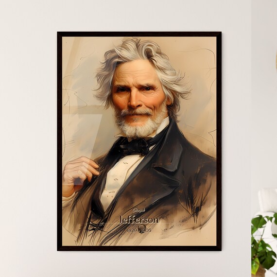 Joseph Jefferson 1829 1905 Vintage Portrait Painting Art Poster