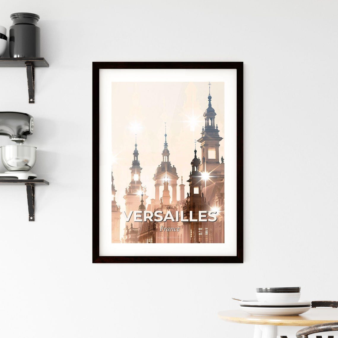 Versailles France Sunlit Palace Spires Baroque Architecture Art Poster - Image 2