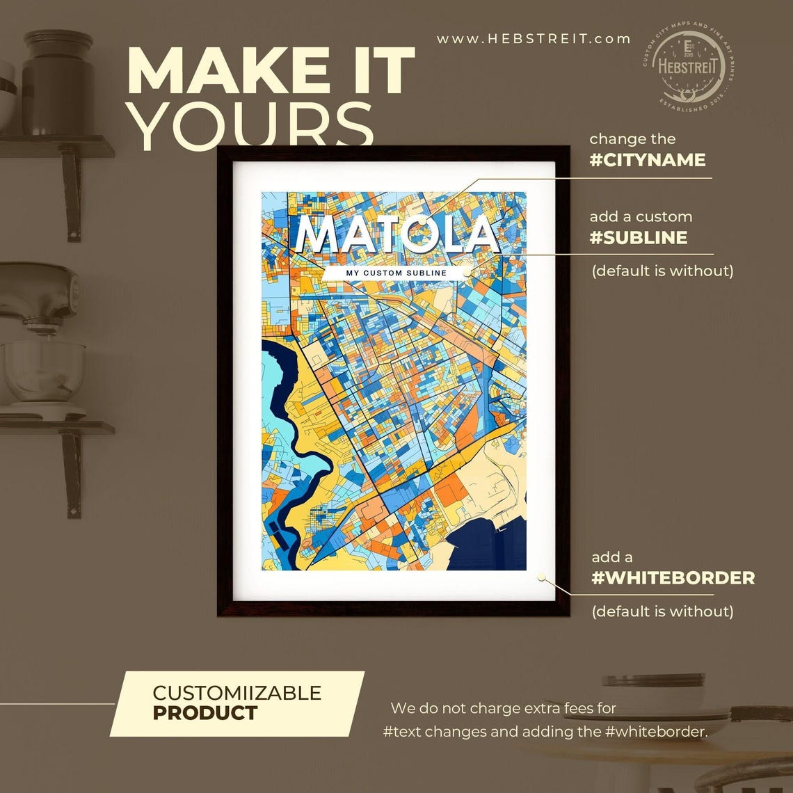 Matola Mozambique Bold Vibrant Geometric City Map Art Poster - Image 2